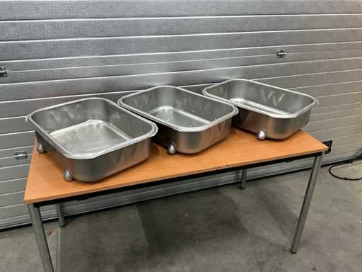 Stainless steel mixing trays