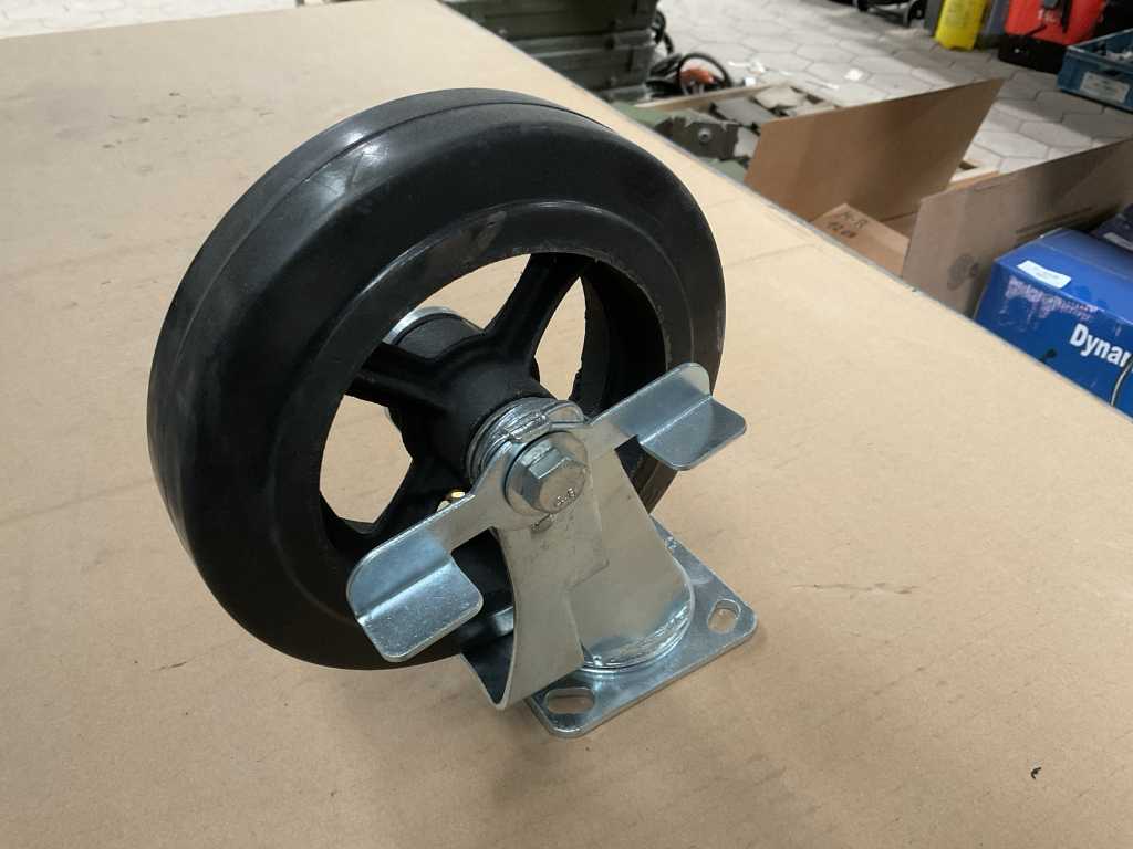 8x2 Swivel castor with brake (4x)