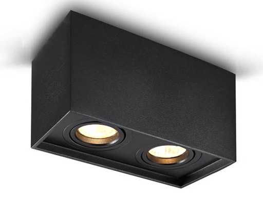 GU10 Opbouwspot Armatuur dual fittingen kantelbaar (10x)