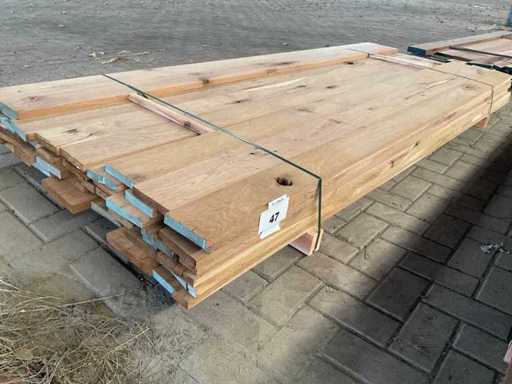 Europees Eiken planken gestoomd  27 mm ca. 0,4 m³
