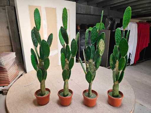 4x plante artificielle de cactus