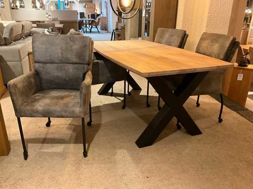 Chaise de salle à manger mobile Lieke (4x)