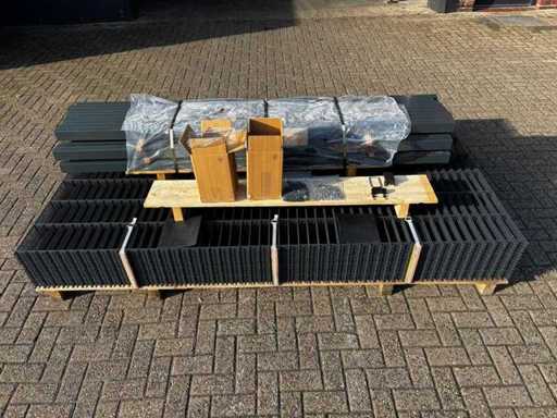 Complete set fence package 75 m height 1630 mm (5x)