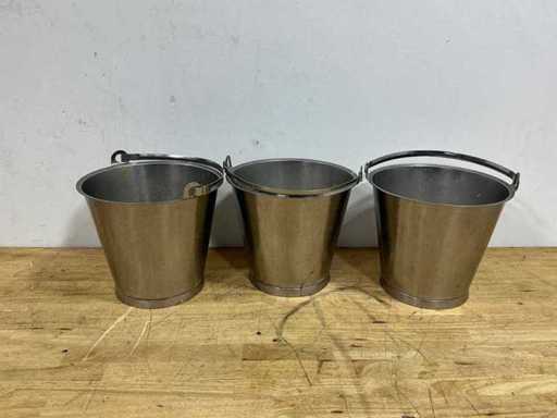 Găleată din oțel inoxidabil (3x)