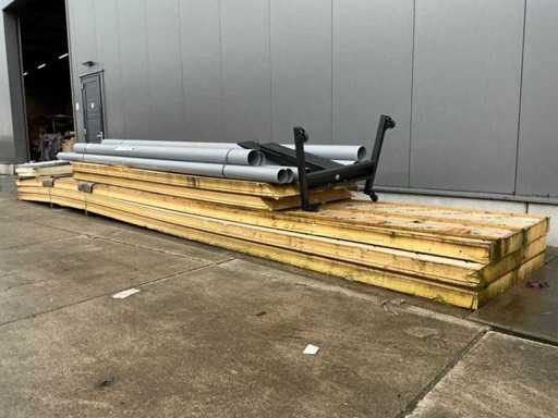 Lotto di vari materiali da costruzione