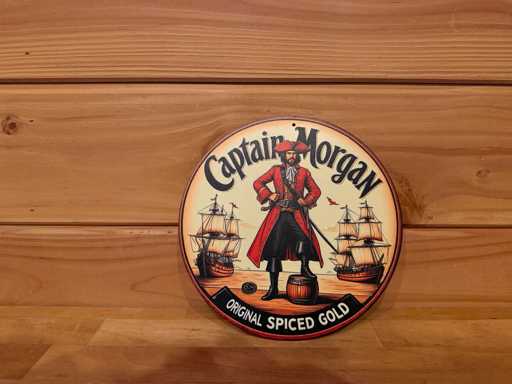 Metal advertising sign round 20cm