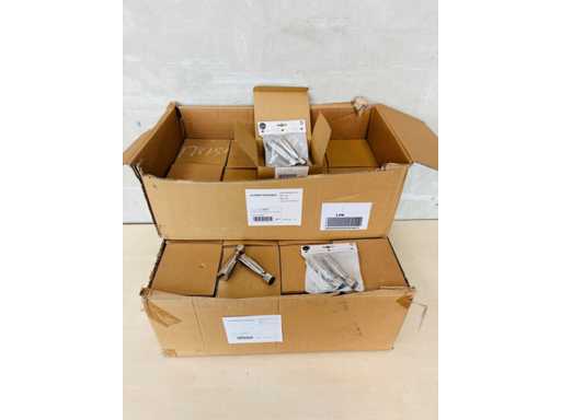 INSPIRE (x96) – Satz aus 2 vernickelten, verchromten Messing-Vorhangstangen-Finialen