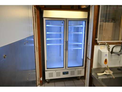 Polar CD984-E-02 Double Door Glass Door Refrigerator