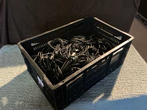 5m XLR Audio cables in crate