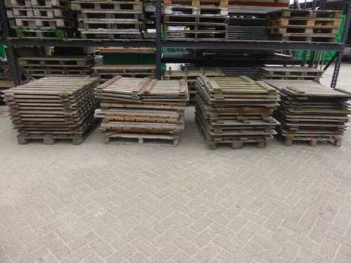 Terrasse en bois pour étagère à palettes