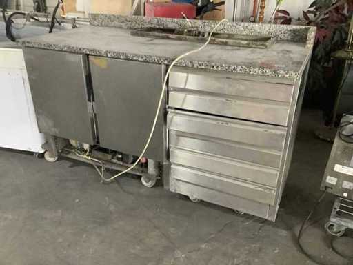 Refrigerazione con piano di lavoro per pizza - Tavolo refrigerato
