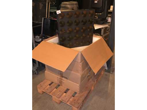 Luxibel - Set 4x Luxibel B25 - 25 x 10W RGB Amber Matrix LED