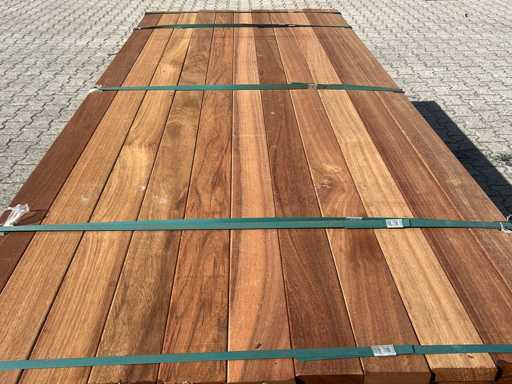 Guyana Teak planks planed 2150x90x25mm (253x)