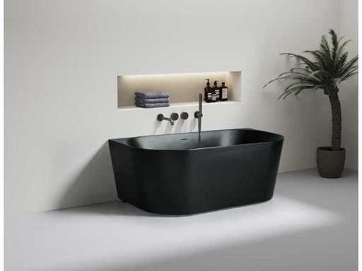 Mawialux freestanding acrylic bath - matte black