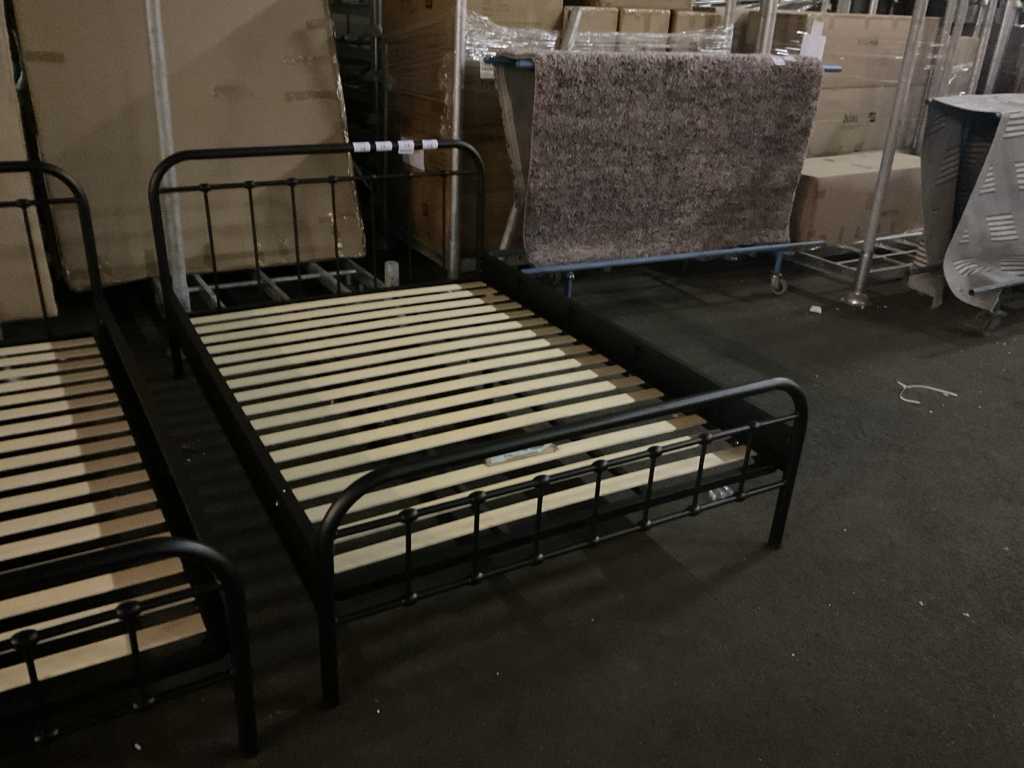 Cadre de lit Amy avec fond 140x200cm (2x)