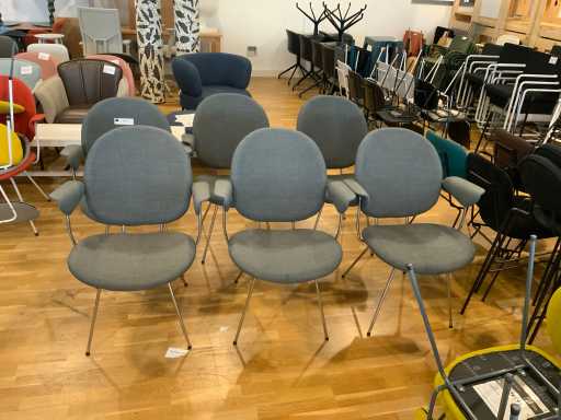 Lensvelt “W.H. Gispen” Easy Chair 300 series Vergaderstoel (6x)