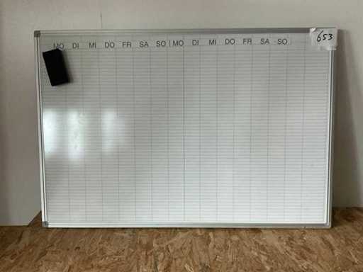 Conseil de planification hebdomadaire magnétique