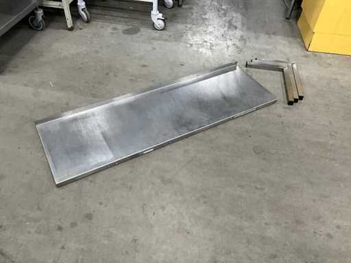 Stainless steel wall shelf