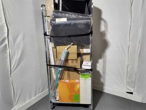 Rolcontainer met diverse producten