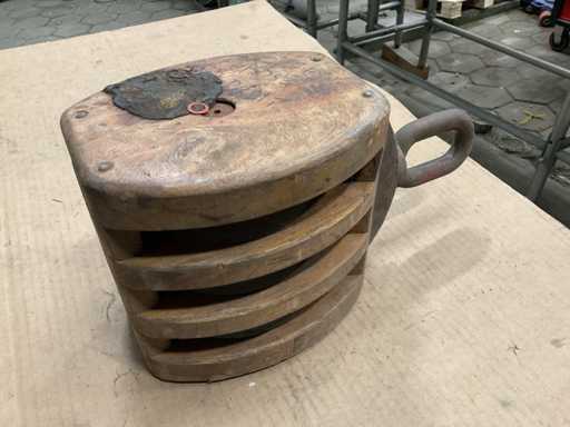 Chugoku Kogyo Co. Ltd. Vintage Marine Pulley Block