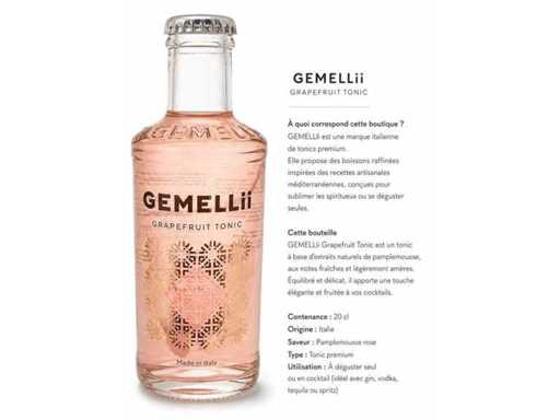 Juego de 96 bebidas tónicas de pomelo en botella de cristal - 20 cl – Fecha de caducidad: febrero de 2026