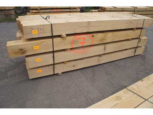 0,63 m³ Eiken balken 200x200