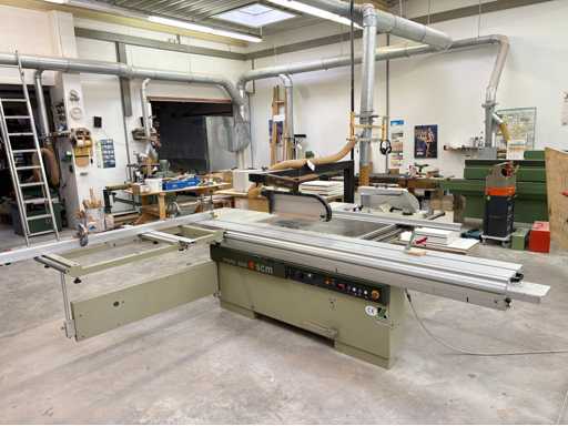 SCM HYDRO 3200 schuiftafelzaag met snijmachine