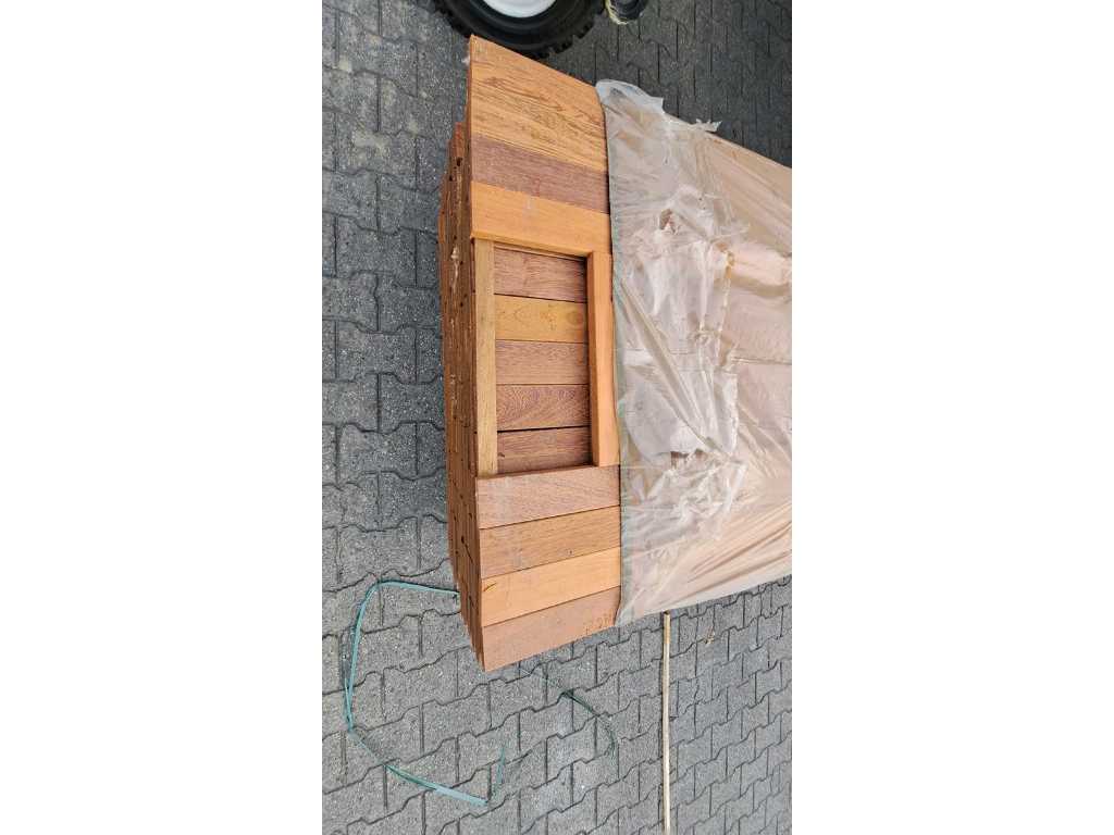Angelim pedra hardwood planks 21x70mm, length 245cm (216x)
