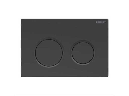 Geberit - Omega20 - Control plate, round, 2-button flush matte black