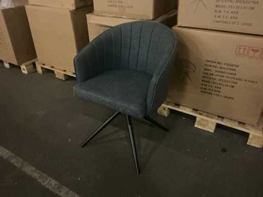 Dining Chair Bologna Prado 16 Grijs Draaibare eetkamerstoel (4x)