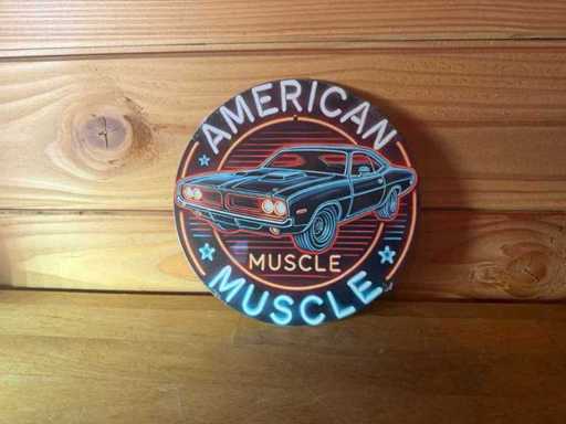 Metall-Werbeschild rund 20 cm