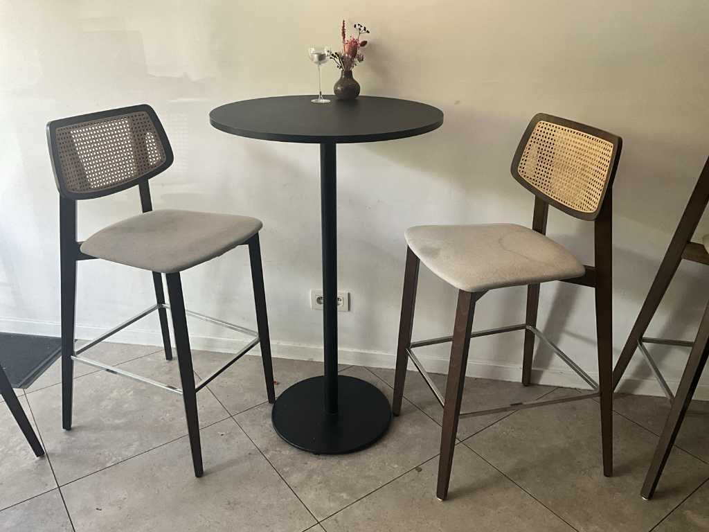 4x high side table PEDRALI + 16x bar stool
