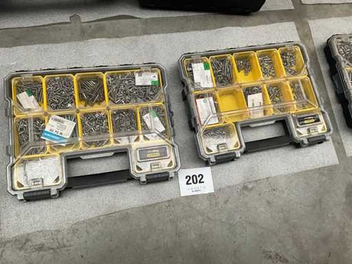 Stanley FATMAX Verdeelkoffers (2x) met inhoud