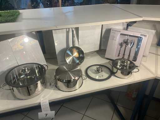 Ssw Kookpottenset (4x) + bestek 24 delig
