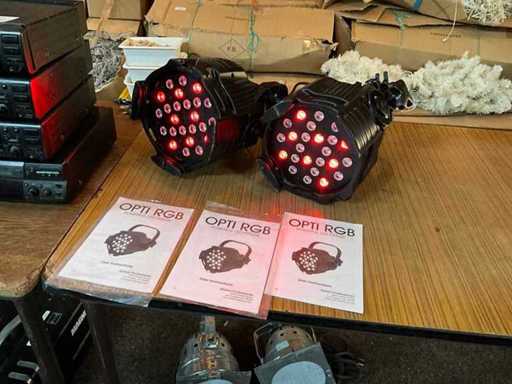 Elation Opti LED RGB Led-pars (2x)