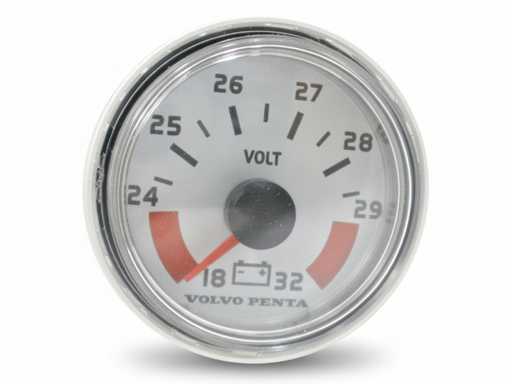 Volvo Penta Voltmeter White 18-32V - 874925
