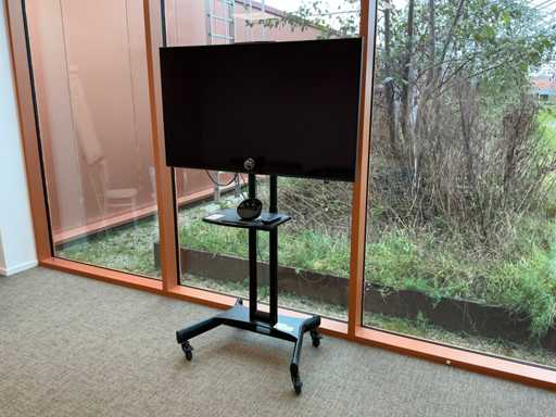 LG 55UL3J-E 55" Display Signage on Mobile Stand