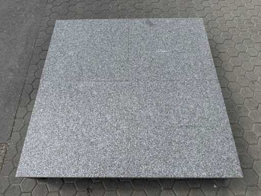 Natural stone garden tiles (approx. 50.4m2)