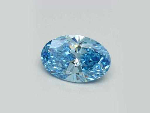 2.02 Ct Oval Cut Light Blue topaz– Glacier Blue