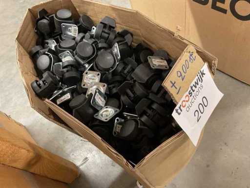 200 Drehräder mit Bremsen