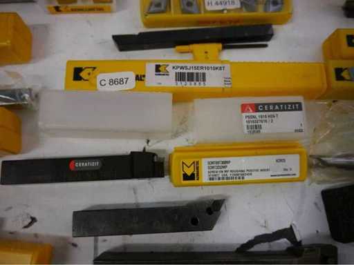 Kennametal - Assortiment d’inserts de perçage+tournage incluant 33x supports WSP pour tournage/rainures + perceuses solides (33x)