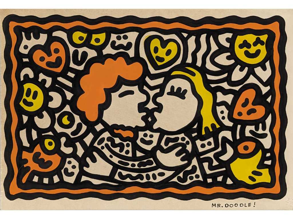 Mr Doodle (1994), attributed to, ink drawing