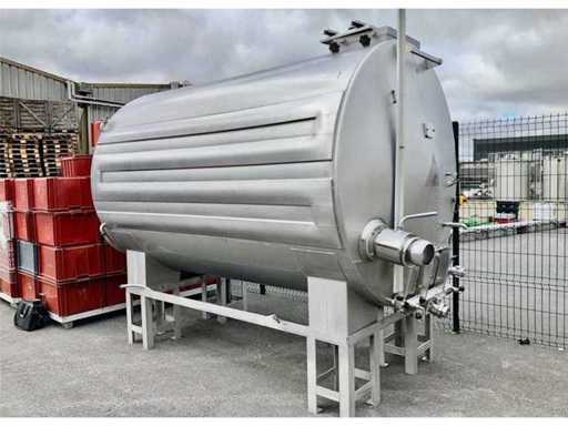 DEMOISY  Cuve inox auto-vidante thermorégulée horizontale sur châssis 75HL