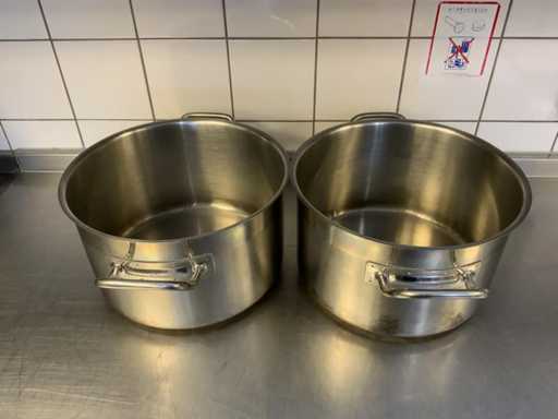 Edelstahl Kochtopf (2x)