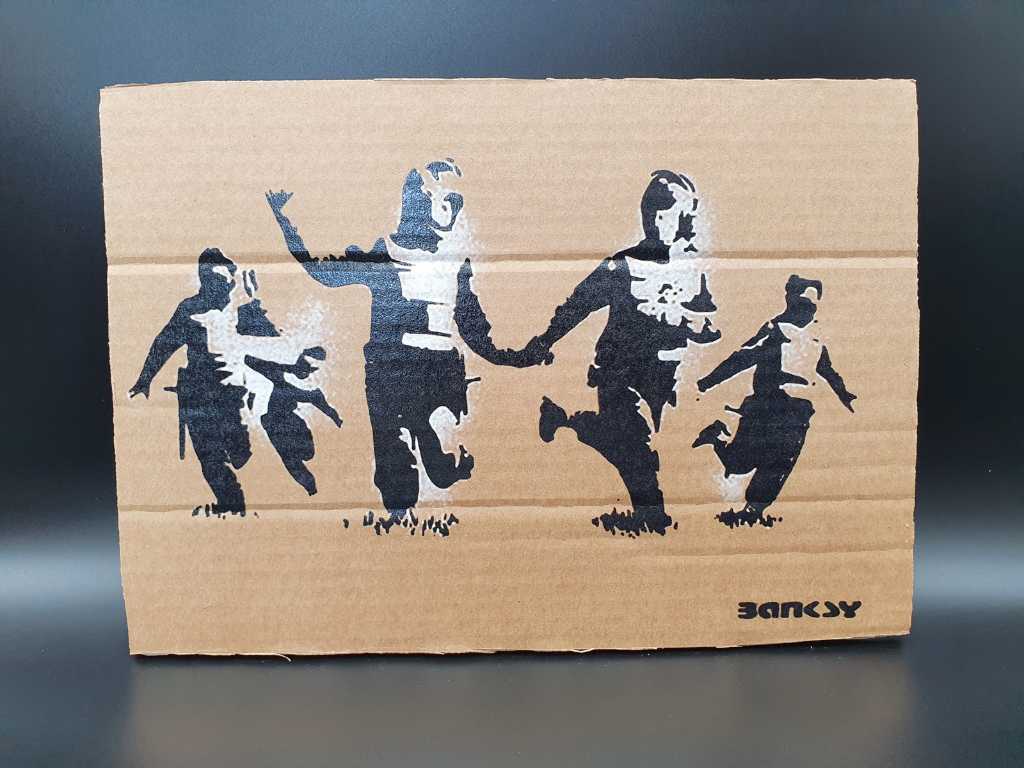 Banksy - Carton Dismaland : Run