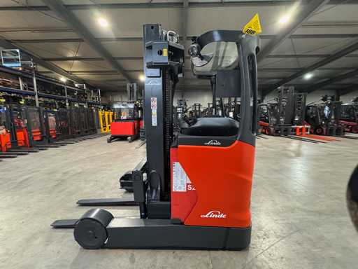 2018 Service+UVV 12/2026 Linde R20 2.000kg Triplex 505cm Reach truck elektrische heftruck
