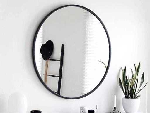 Spiegel met zwarte frame 80cm