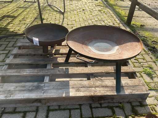 Șemineu de grădină (2x)