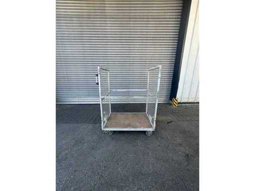 2 x Carrello con 2 mensole e staffa per tubi