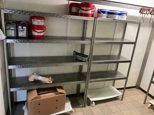 Rack de rangement en acier inoxydable (3x)